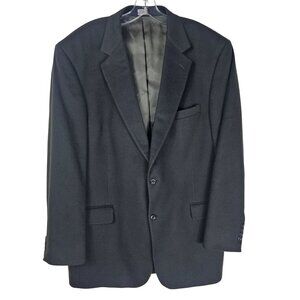 Jos A Bank 44L 100% Cashmere Gordon Blazer Dark Green Sport Coat Suit Jacket